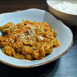 ヨーグルトでバターチキンカレー風